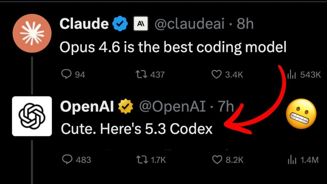 ChatGPT 5.3 Codex Moves Ahead on Code, While Claude’s 4.6 AI Banks on Reliability