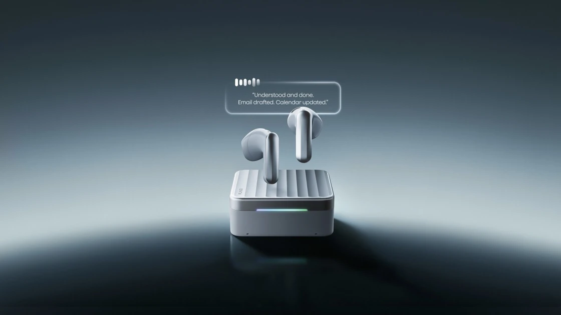 Plaud’s new earphones come with an eSIM-enabled case for talking to AI agents