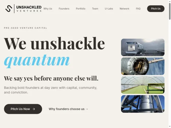 Unshackled Ventures — We Say YES Before Anyone Else Will