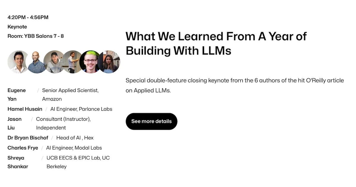 AI Engineer 2024 Keynote - What We Learned from a Year of LLMs