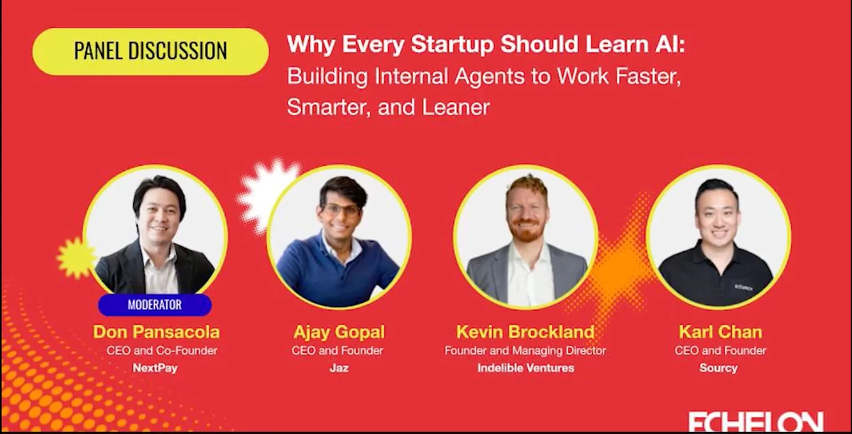 Echelon Philippines 2025 – Why every startup should learn AI: Building internal agents to work faster, smarter, and learner | e27