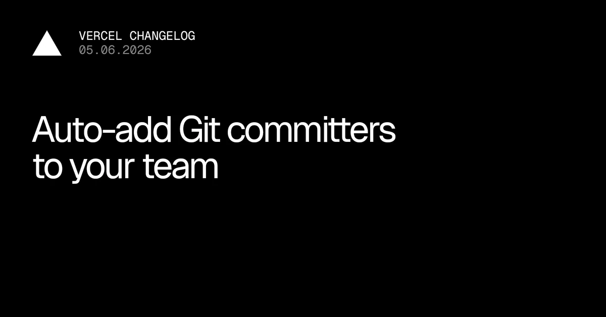 Auto-add Git committers to your team