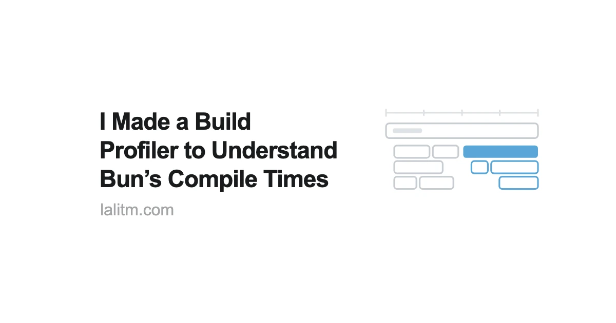 I made a build visualizer to understand Bun's compile times