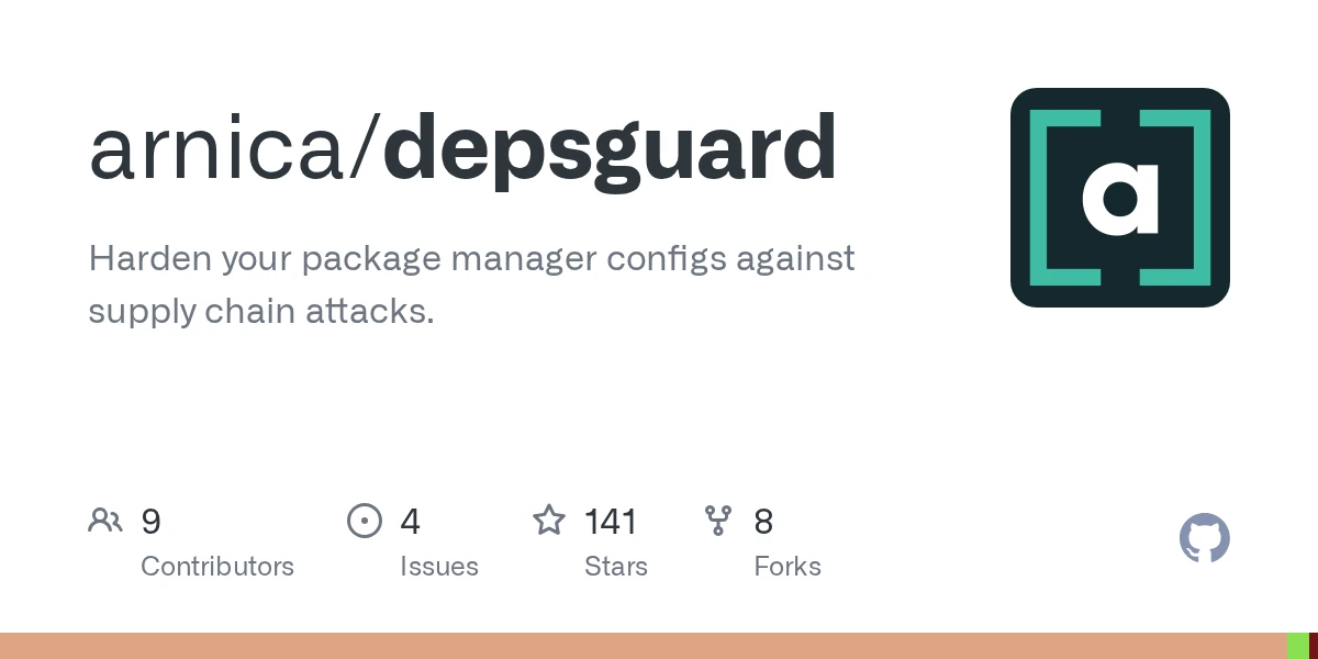 Show HN: DepsGuard – one command to harden NPM/pnpm/yarn/bun/uv configs