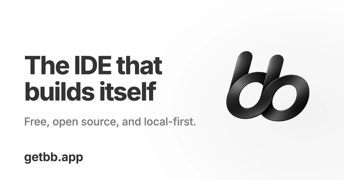 Bb: The IDE that builds itself