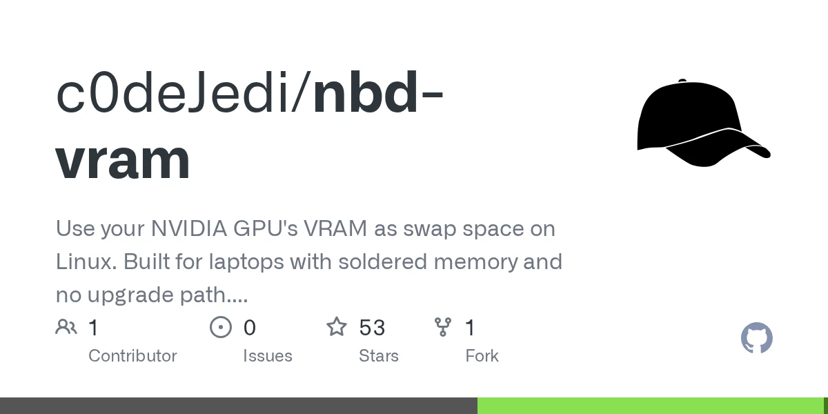 Use your Nvidia GPU's VRAM as swap space on Linux