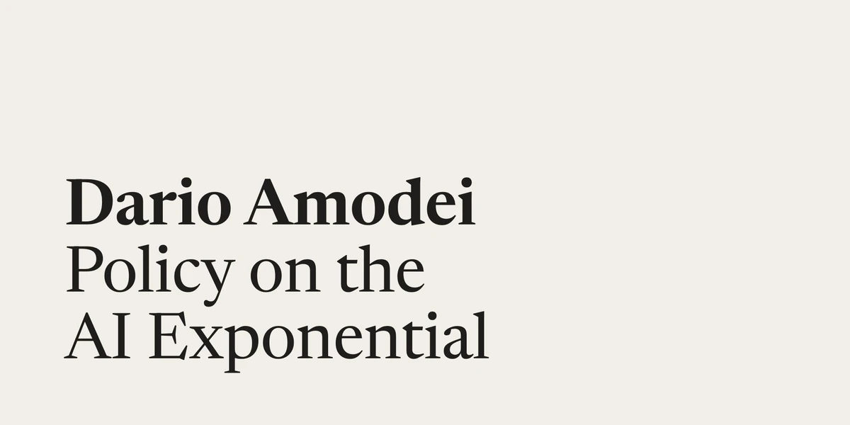 Policy on the AI Exponential