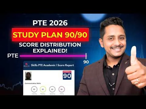 Crack PTE 2026 with 90/90 🎯 Score Distribution & Study Plan!