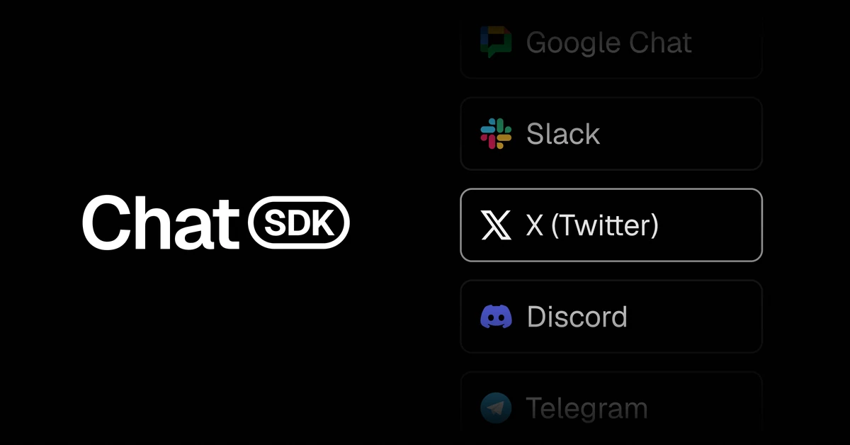 Chat SDK adds X adapter support