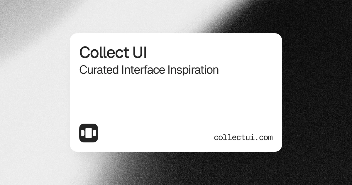 CollectUI - Daily Design Inspiration