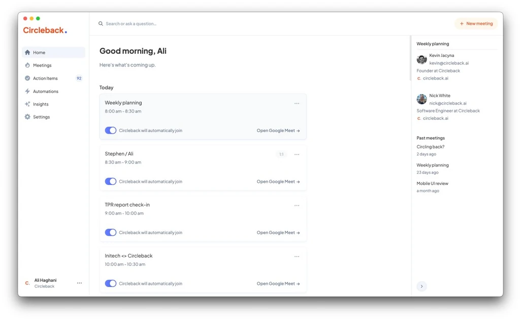 Meeting notetaker Circleback adds a free tier to attract more customers