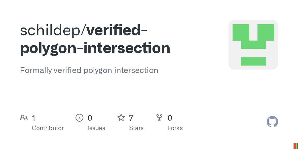 Show HN: Formally verified polygon intersection – Opus 4.8 oneshots, prev failed