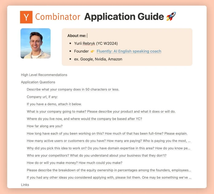 How to apply to Y Combinator: A guide by a founder | Yurii Rebryk posted on the topic | LinkedIn