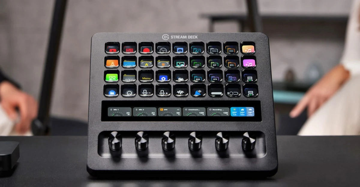 Elgato’s Stream Deck Plus XL has more buttons, more dials, and a larger touchscreen