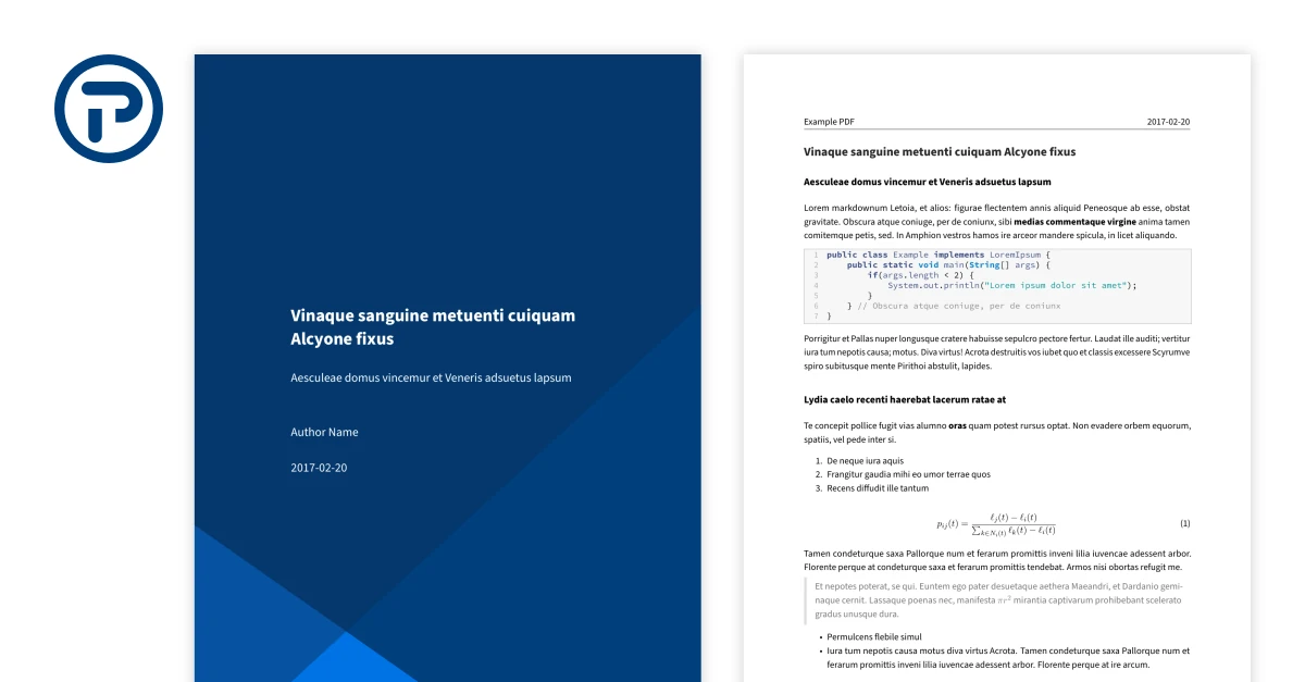 Pandoc Templates