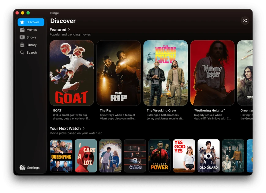 Binge is a movie tracking app that warns you of jump scares in real time