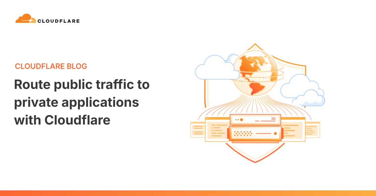 Route public traffic to private applications with Cloudflare