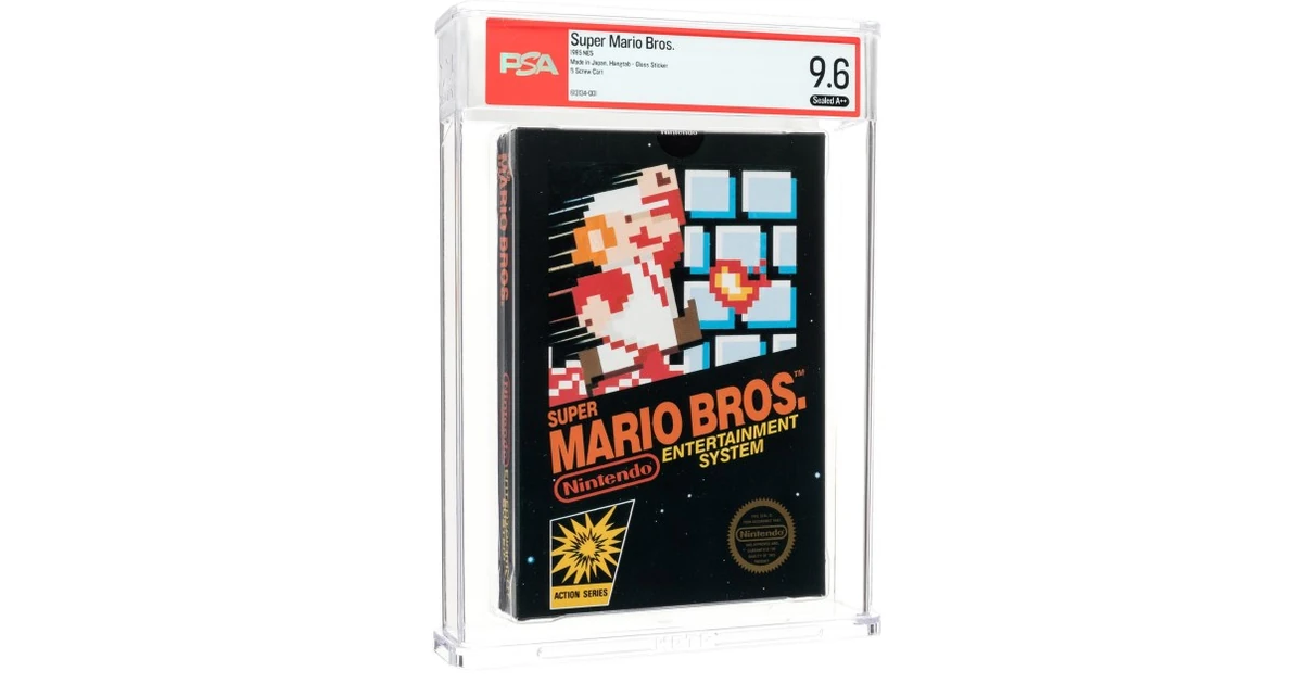 Sealed Super Mario Bros. sells for a record $3 million