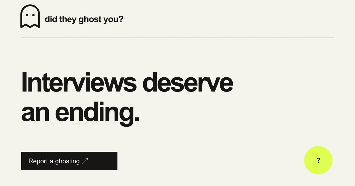 Did They Ghost You?
