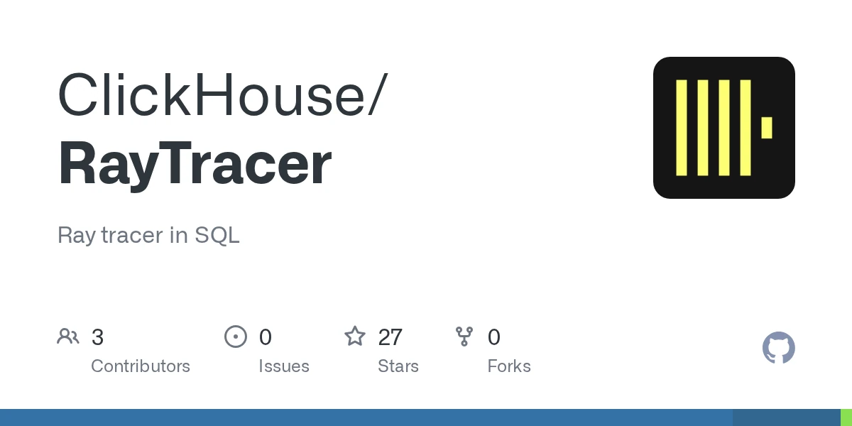 Ray Tracer in SQL