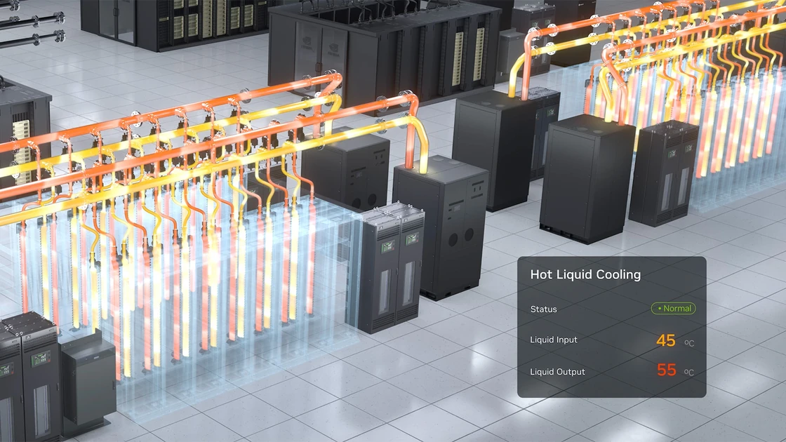 45°C cooling design cuts data center water use to near zero