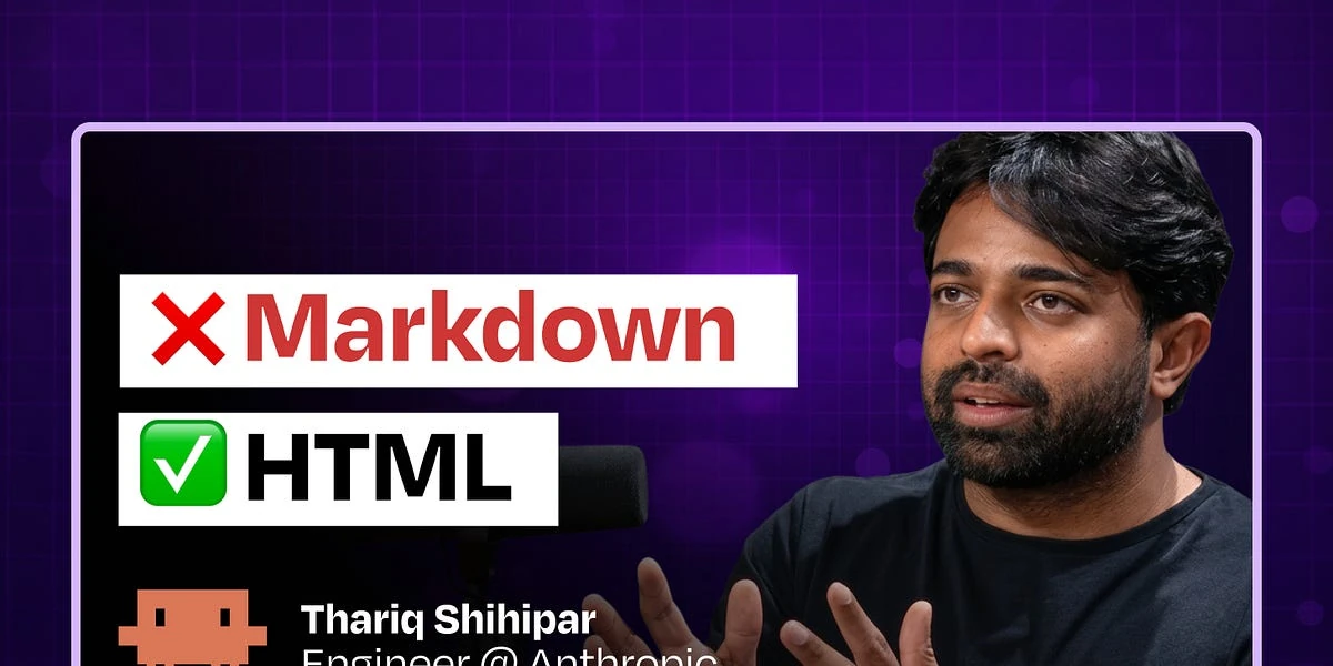 HTML is the new Markdown: How Anthropic engineers are building with Claude Code | Thariq Shihipar