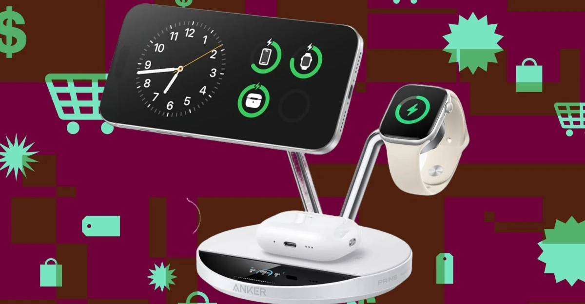 Anker’s 3-in-1 Qi2.2 charging station is $95 off