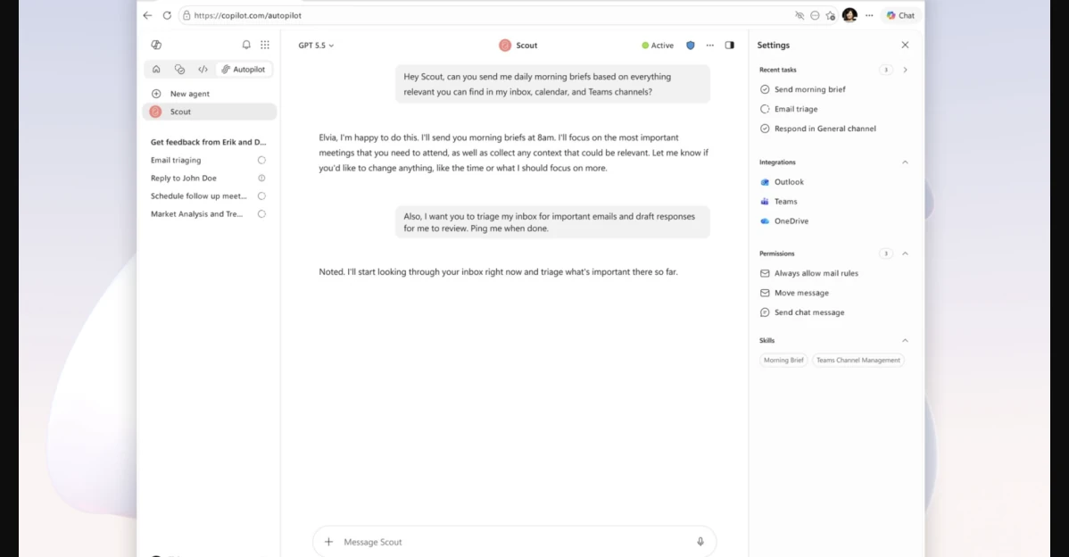 Microsoft Scout is a new AI personal assistant built on OpenClaw