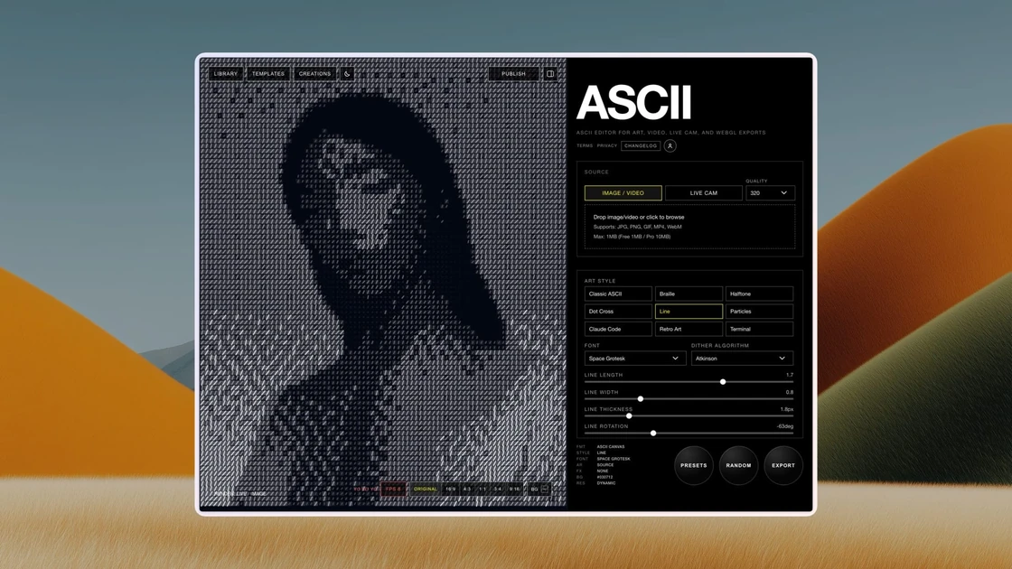 ASC11 | ASCII Art Generator for Images and Video