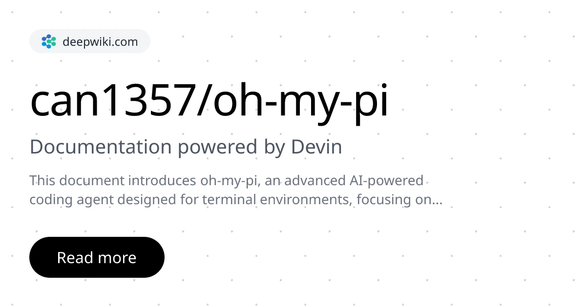 can1357/oh-my-pi | DeepWiki