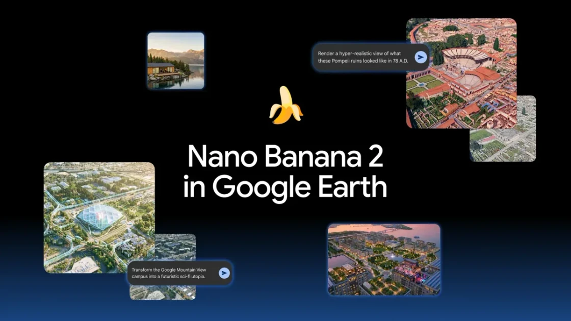 Google has added Nano Banana to Google Earth for some reason