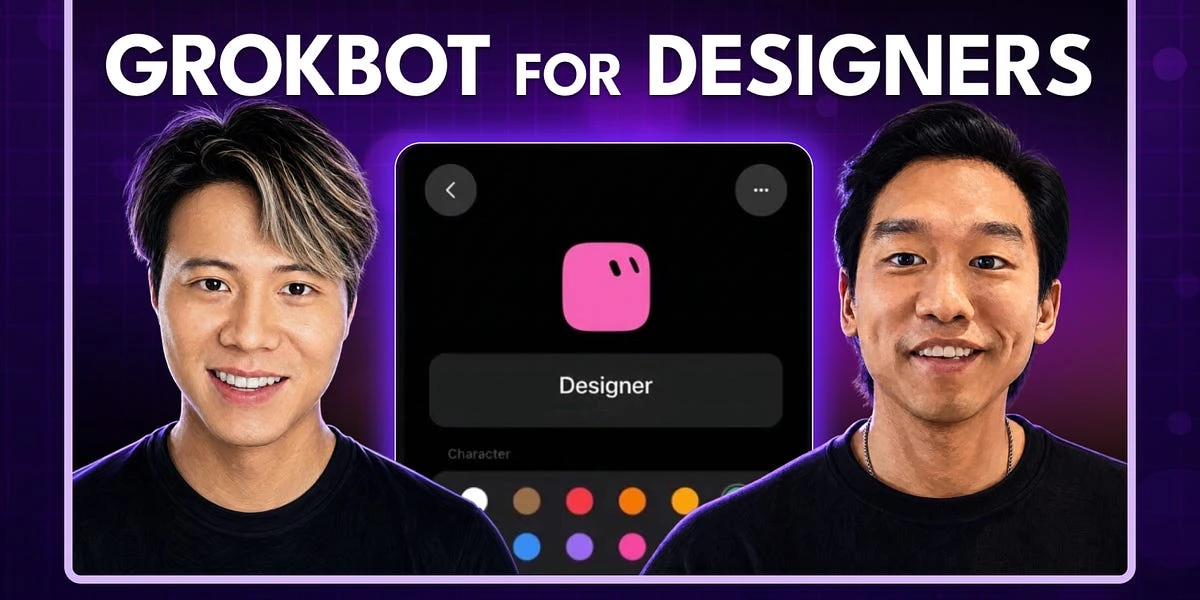 How Grok Bot designers use AI agents to build personal sites and product prototypes | John Bai & Peng Zheng