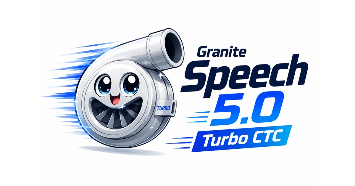 Extremely Fast and Accurate Transcription with Granite Speech 5.0 Turbo CTC