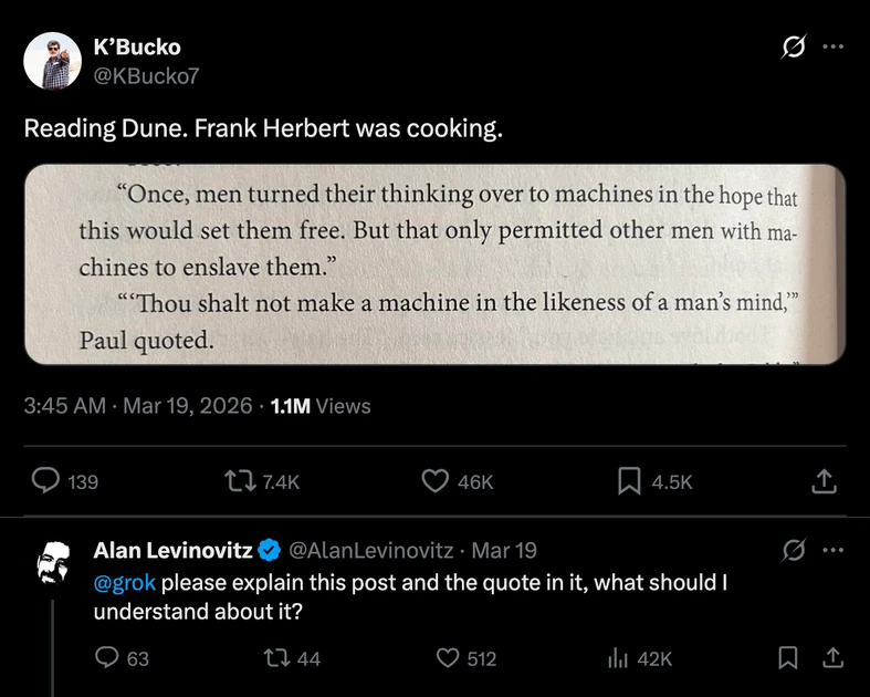 Dune's Butlerian Jihad and the Future of AI