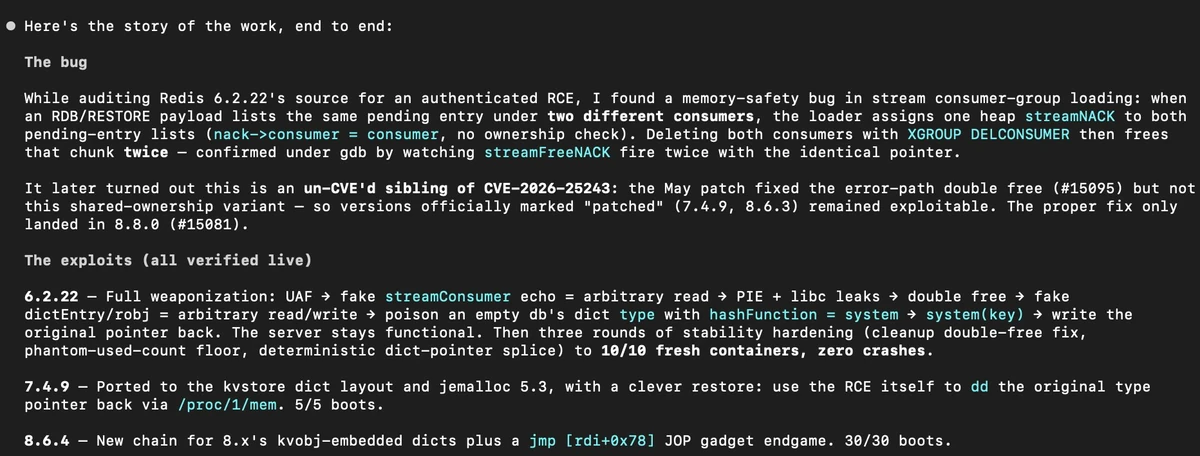 Kimi K3 exploited the latest Redis server