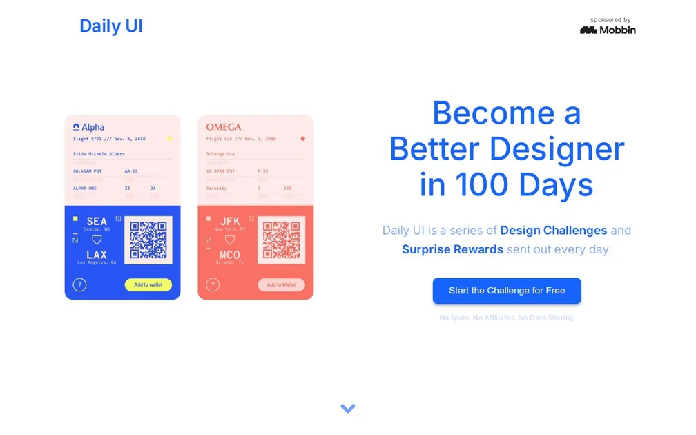 Daily UI Design Challenge, Inspiration, and Resources