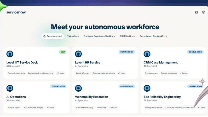 ServiceNow projects $30bn by 2030, with a third of ACV from AI