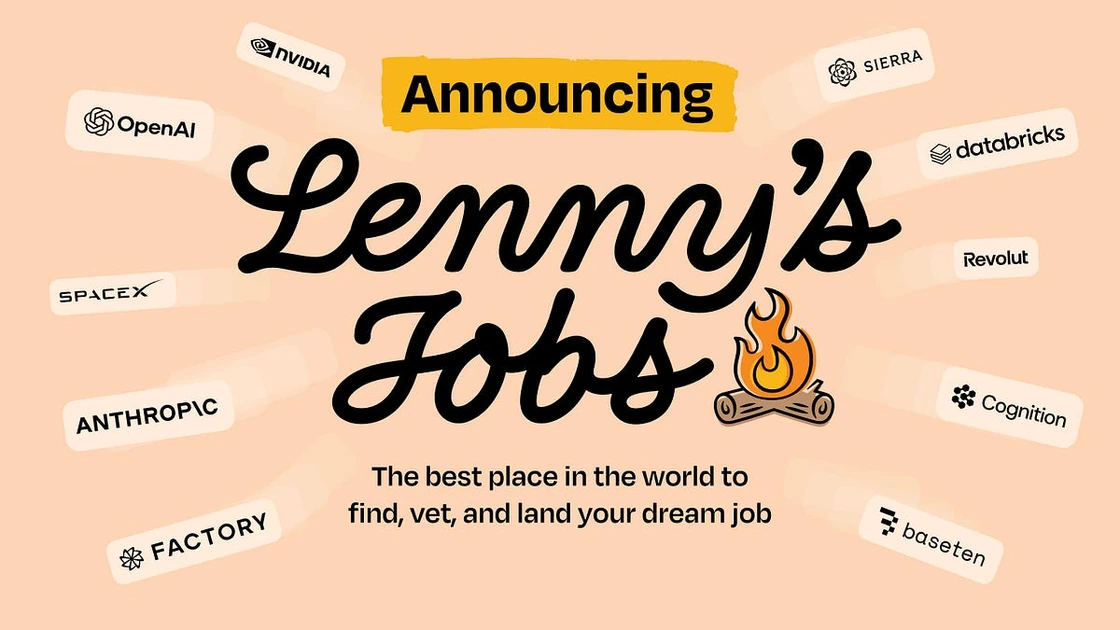 Announcing Lenny’s Jobs: The best place in the world to find, vet, and land your dream job