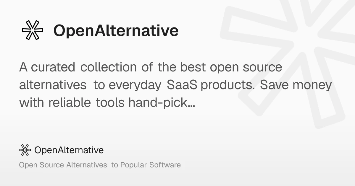 Open source alternatives to popular software