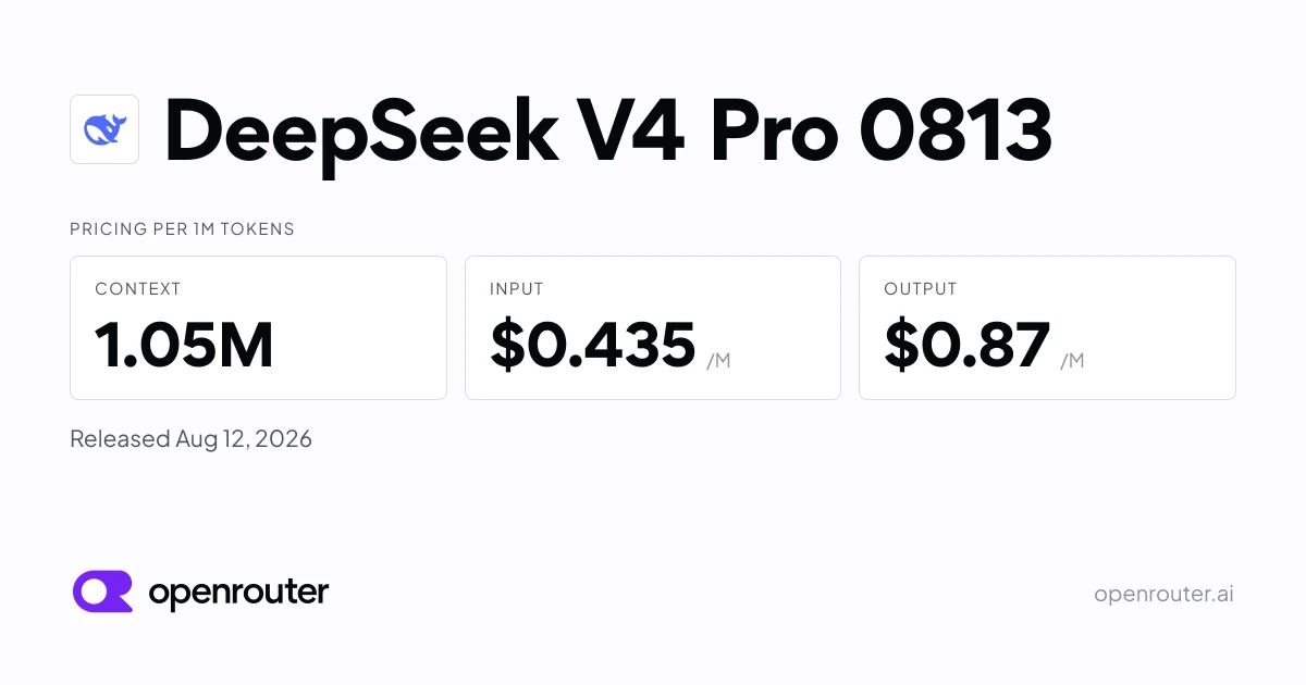 DeepSeek V4 Pro 0813