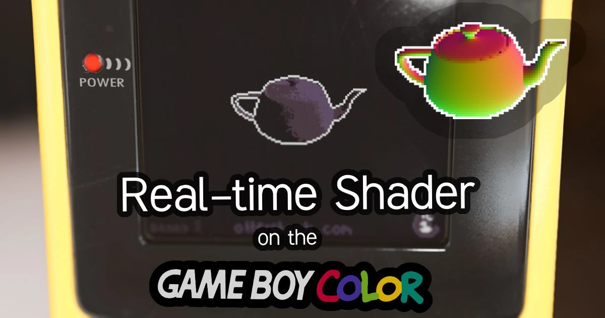I put a real-time 3D shader on the Game Boy Color
