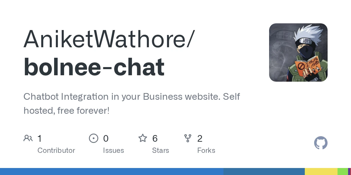 Show HN: Bolnee-Chat – Self Hosted Chatbot Integration in Your Business Website