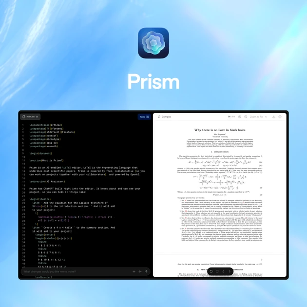 OpenAI launches Prism, a new AI workspace for scientists | TechCrunch