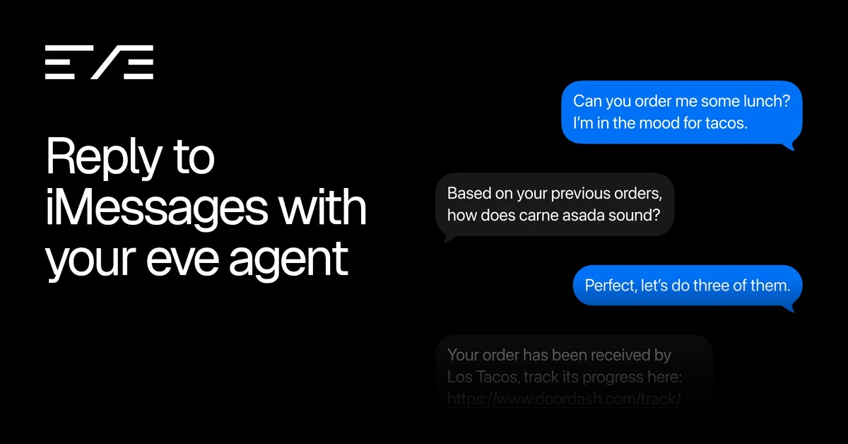 iMessage support for eve agents
