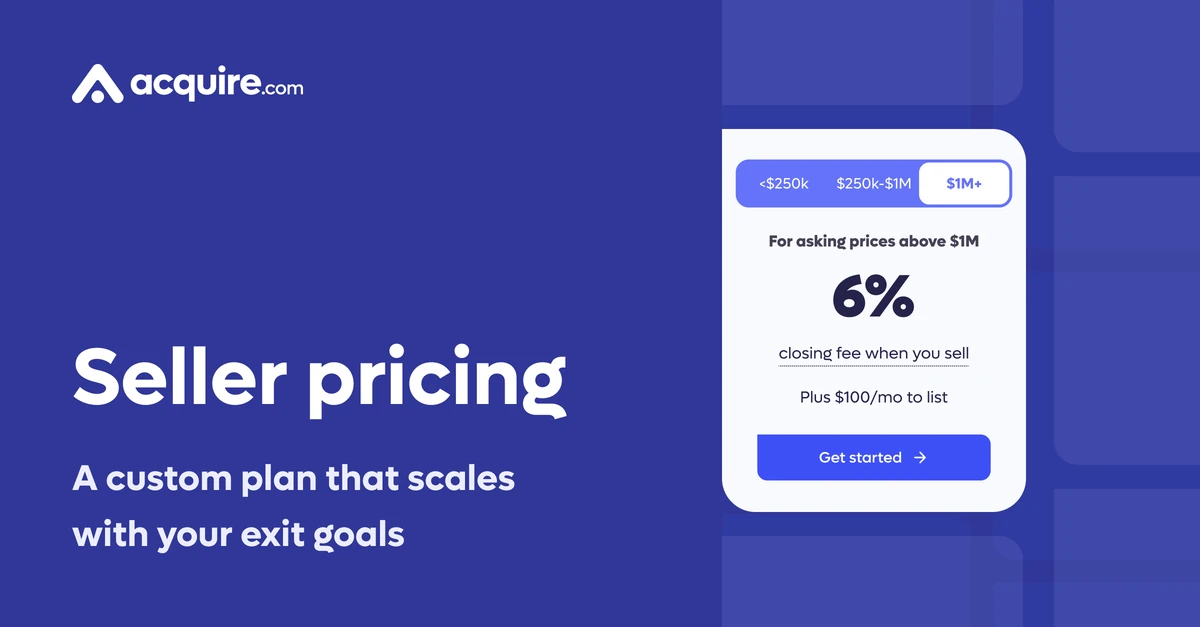 Simple Pricing to Help Sell Your Business | Acquire.com