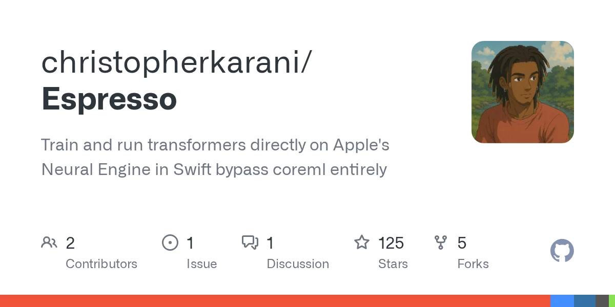 Train and run transformers directly on Apple's Neural Engine