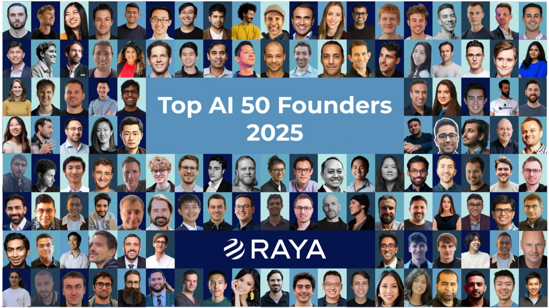 Top AI 50 Founders 2025 by Raya Advisory
