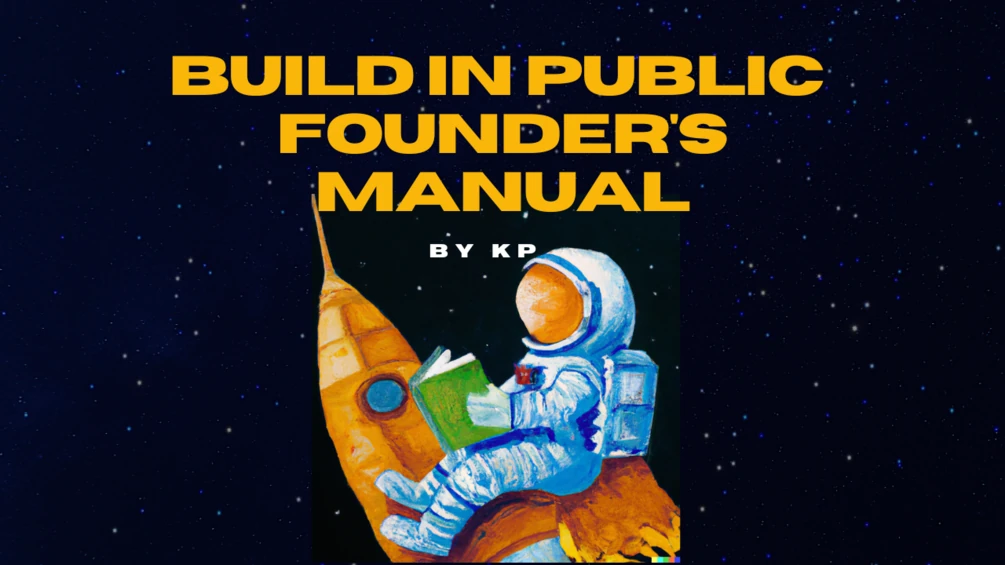 Build In Public Founder's Manual