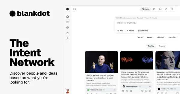 Blankdot — Get matched to the right people and ideas