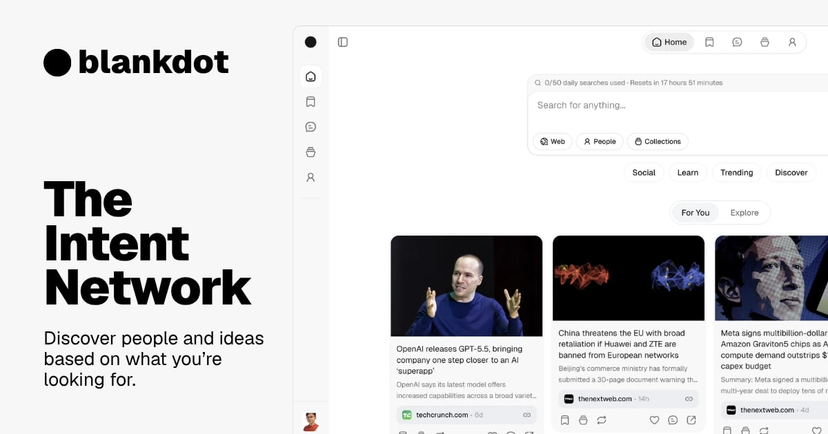 Blankdot — Get matched to the right people and ideas